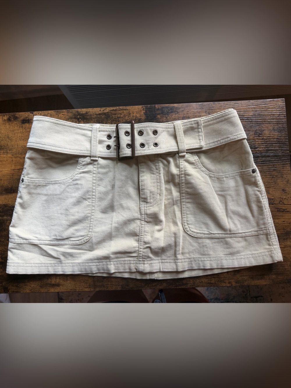 Abercrombie Tan Mini Skirt